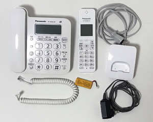 Panasonic　パナソニック　コードレス電話機　VE-GD26-W ホワイト　迷惑電話対策機能搭載 子機1台付