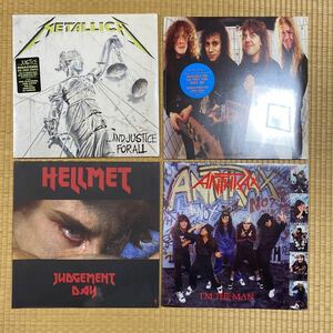 スラッシュメタル METALLICA Helmet ANTHRAX /レコード LP 4セット 未開封 （内1枚損傷あり）HM metal vinyl lp