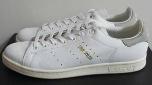 希少 スタンスミス 2017年製 JP30.0cm S75075 天然皮革 生産終了 クリアグラナイト adidas stansmith 本革 ライトグレイ ビッグサイズ