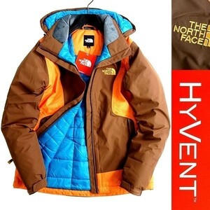 ★THE NORTH FACE ノースフェイス〓撥水HYVENT 保湿VX ACTIVE 中綿ジャケット パデッドブルゾン〓85/M 新品 定2.7万 茶