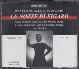 [3CD/Andromeda]モーツァルト:過激「フィガロの結婚」全曲/F.グァレーラ&E.スティーバー&C.シエピ他&F.スティードリー&MET 1955.1.15