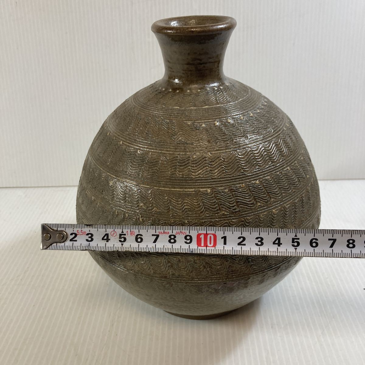 小石原焼 高さ 約22cm 陶芸 陶器 陶磁 花器 花瓶 花生 花入 茶道 壺 壷 