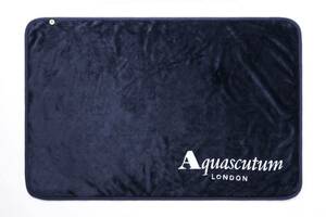 残1/サライ Aquascutum アクアスキュータム 極上のぬくもり ブランケット 2023年1月号 付録 限定 ボタン付 ひざ掛け 肩掛け 毛布 イギリス