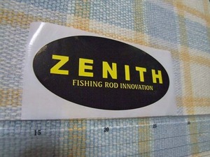 Zenith/ゼニス！楕円/型抜き/黒/ステッカー/シール　※ ヤフーショッピングストア/レア物商会・健美堂でも大量出品中！