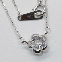 Pt ジュエリーマキ ダイヤモンド 0.20ct 梅爪 梅 ネックレス 梅留 プラチナ 1粒ダイヤモンド_画像8