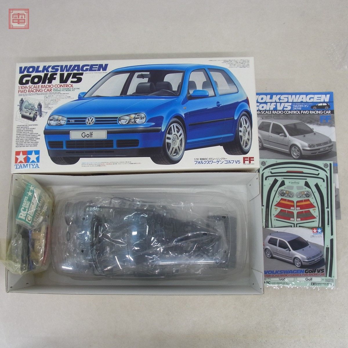 当時モノ タミヤ RC 1/10 フォルクスワーゲン・ゴルフ V5 FFカー www