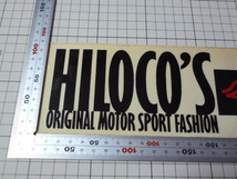 純正品 HILOCO'S ステッカー 当時物 です (302×87mm) 堀ひろ子 ひろこの オリジナル モータースポーツ ファッション_画像2