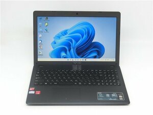 カメラ内蔵/中古/15.6型/ノートPC/Win11Pro/新品SSD128GB/4GBAMD　A4-5100/ASUS　K552W 新品無線マウス MS office2021搭載　HDMI USB3.0