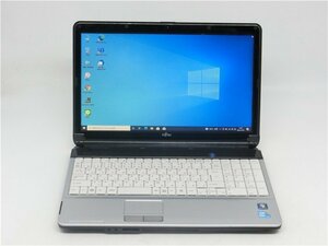 カメラ内蔵/中古/15.6型/ノートPC/Win10/SSD128GB/4GB/i3-M370/FMV　AH530/3B　新品無線マウス　HDMI　MS office2021ProPlus搭載