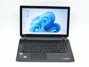 最新Win11Pro/カメラ内蔵/中古/15型/ノートPC/新品SSD256/8GB/4世代i3/TOSHIBA　T55/45MB　新品無線マウス　　MS office2021ProPlus搭載