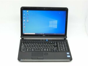 カメラ内蔵/15.6型/ノートPC/Windows10/新品SSD256/4GB/2世代i3/FMV　AH54/D　新品無線マウス/Office搭載/HDMI/USB3.0/テンキー　動作良品