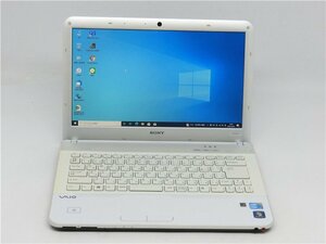 カメラ内蔵/中古/14型/ノートPC/Win10/新品SSD256GB/4GB/i3　M330/SONY　VPCEA2AFJ MS Office2021搭載　新品無線マウス