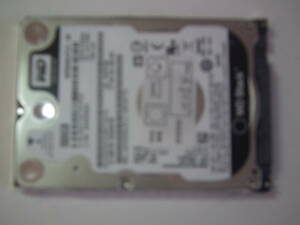 中古動作品・2.5インチHDD WD 黒ラベル WD5000LPLX 500GB　SATA 