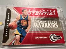 貴重2年目/99枚限定 Red 10 Panini Certified Stephen Curry ステフィン カリー Warriors ウォリアーズ ユニフォーム バスケ MVP All-star_画像4