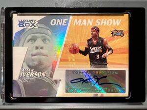 超絶レア/124 Auto 06 Topps Luxury Allen Iverson アレン・アイバーソン NBA サイン 76ers ユニフォーム Panini バスケ MVP All-star HOF