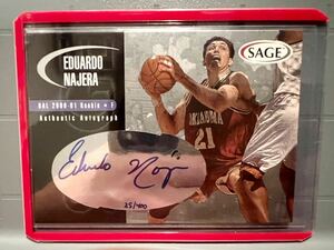 超絶レア選手 RC Auto 00 Eduardo Najera エドアルド・ナヘラ ルーキー サイン NBA Mavs マブス Panini バスケ マーベリックス 人気