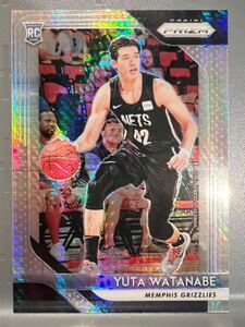 美品プリズム版 RC 渡邊雄太 公式 NBA ルーキー カード 2018 Panini Prizm Yuta Watanabe 日本 ネッツ Nets ユニフォーム バスケ 大活躍