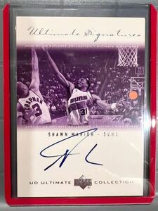 最高級75枚限定 初年度 Ultimate Auto 00-01 Upper Deck Shawn Marion ショーン・マリオン NBA サイン Suns サンズ All-star Panini バスケ