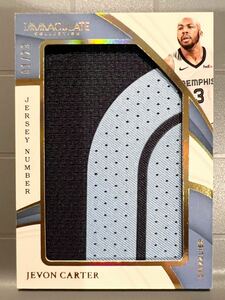 最高級01/29限定 Jumbo RC Patch 18 Panini Immaculate Jevon Carter ジェヴォン カーター NBA ルーキー ユニフォーム バスケ Bucks バスケ