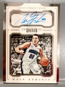 高級版直書/49 Shadow Box Auto 17 Panini Dominion Aaron Gordon アーロン・ゴードン NBA 直筆 サイン Nuggets ナゲッツ バスケ