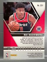SPレア RC 2019 Panini Mosaic Rui Hachimura 八村塁 ルーキー カード バスケ NBA ユニフォーム ウィザーズ Wizards_画像2