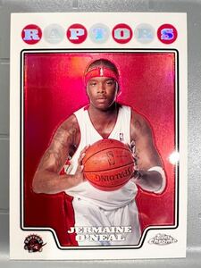 超絶レア Refractor 08 Topps Chrome Jermaine O’Neal ジャーメイン・オニール NBA Raptors ユニフォーム Panini ペイサーズ 6回 All-star