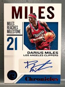 激レア名選手 Auto 18 Panini Darius Miles ダリアス マイルズ NBA 直筆 サイン Clippers ユニフォーム バスケ クリッパーズ Dunk