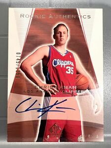 激レア名選手直書 RC Auto 04 Upper Deck SPA Chris Kaman クリス・ケイマン NBA ルーキー サイン バスケ Clippers All-star オリンピック