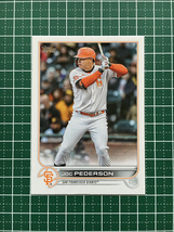 ★TOPPS MLB 2022 UPDATE #US141 JOC PEDERSON［SAN FRANCISCO GIANTS］ベースカード「BASE」★_画像1