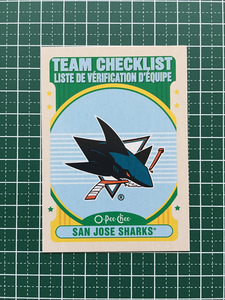 ★O-PEE-CHEE HOCKEY 2021-22 NHL #574 SAN JOSE SHARKS ベースカード「TEAM CHECKLIST」「SP」★