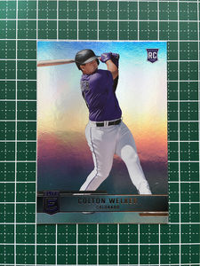 ★PANINI MLB 2022 CHRONICLES #19 COLTON WELKER［COLORADO ROCKIES］インサートカード「ELITE」ルーキー「RC」★