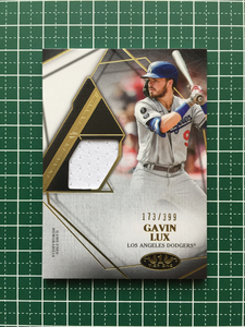 ★TOPPS MLB 2022 TIER ONE #T1R1-GL GAVIN LUX［LOS ANGELES DODGERS］メモラビリアカード「TIER ONE RELICS」399枚限定「173/399」★