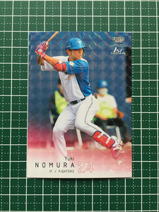 ★BBM 2022 プロ野球 1st バージョン #282 野村佑希［北海道日本ハムファイターズ］レギュラーカード キラ パラレル版★