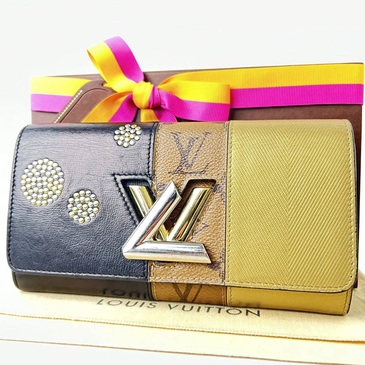 ルイヴィトン 財布 エピ デニムカラー 長財布 ポルトフォイユ ツイスト