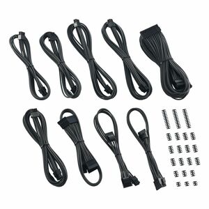 CableMod C-Series ModMesh Classic Cable Kit for Corsair RMi RMx RM (Black Label) Carbon Set / sleeve cable mesh Corse a