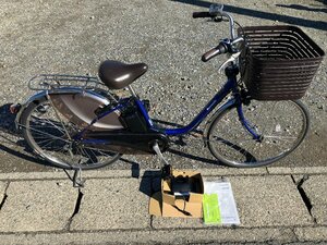 11 б/у велосипед с электроприводом 1 иен прямые продажи! почти новый товар! Panasonic Bb DX темно-синий 22 год 5 месяц покупка рассылка Area внутри. стоимость доставки 2500 иен . доставка. 