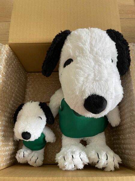 スターバックス グリーンエプロン SNOOPY スタバ　スヌーピー 2つセット ぬいぐるみ