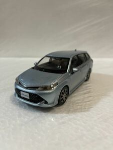 1/30 トヨタ カローラフィールダー ハイブリッド 後期 非売品 カラーサンプル ミニカー ライトブルーメタリック