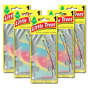 リトルツリー コットン キャンディ 5枚セット Little Trees 芳香剤 車 部屋 吊り下げ USA エアフレッシュナー【メール便 送料無料】