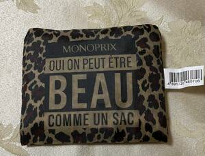  mono pli eko-bag MONOPRIX( mono pli) leopard print 