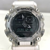 極美品 CASIO カシオ G-SHOCK クリア 腕時計 GA-900SKL-7AJ サウンドウェーブ ホワイト デジアナ QZ メンズ 福井県質屋の質セブン_画像2