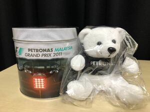 ぬいぐるみ F1 メルセデス　PETRONAS マスコット　缶入り　未使用品