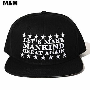 BLACK【M&M x MASSES 80'S CAP OTTO キャップ エムアンドエム マシス キャップ 帽子 黒 ブラック】