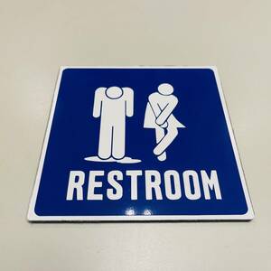 送料込み　RESTROOM トイレ　レストルーム　お手洗い　サインプレート2