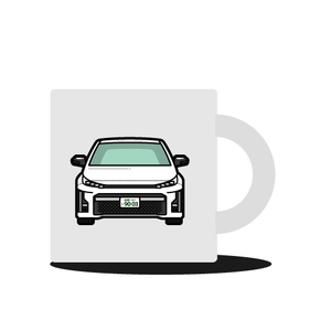 【ナンバープレート入れ・車体色変更可能】マグカップ・ トヨタ プリウス PHV GR風