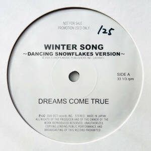 貴重..プロモオンリー盤レコード〔 Dreams Come True - Winter Song (Remix) 〕ウィンターソング / ドリームズ・カム・トゥルー 吉田 美和
