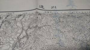 　古地図 　川邊　鹿児島県　地図　資料　46×57cm　（書き込み多し表裏確認下さい。）　明治35年測量　大正7年印刷　発行　B2210