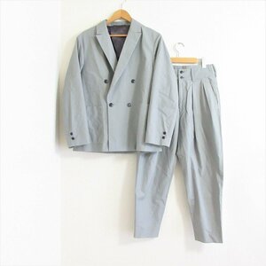  прекрасный товар 21SS TOMORROWLAND Tomorrowland двубортный костюм выставить tailored jacket слаксы брюки S XS серый серия 