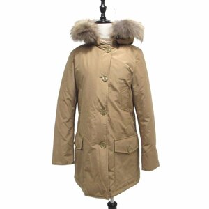  почти прекрасный товар 21AW WOOLRICH Woolrich ARCTIC DETACHABLE FUR PARKA Arctic мех Parker 60/40 пуховик WWOU0540 S светло-коричневый тон 