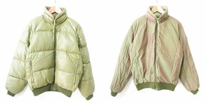 美品 MONCLER モンクレール リバーシブル ダウンジャケット 00 カーキ